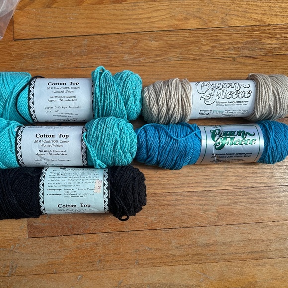 Cotton Wool Yarn Lot - Picture 1 of 1